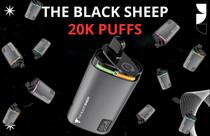 Pod Descartavel The Black Sheep 20000 Puffs - Menthol + Mango Peach Watermelon