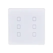 Interruptor de Parede 4LIFE Wi-Fi Smart Wall 6 Gang Light Touch Switch FLT6SWW / com 6 Botões / Compativel com Alexa e Google Home / 100-240V ~50/ 60HZ / App Smart Life - Branco