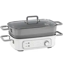 Grill Multicooker Cuisinart com Panela A Vapor GR-M3BRB 1.400W 5L 220V 60HZ