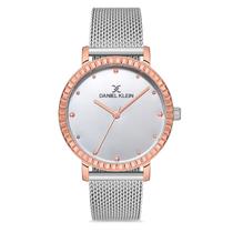 Relogio Feminino Daniel Klein Premium DK.1.12532-6 Prata/Rosa Ouro