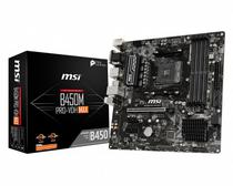 Placa Mãe AM4 MSI B450M Pro-VDH Max HDMI/VGA/DVI/DDR4