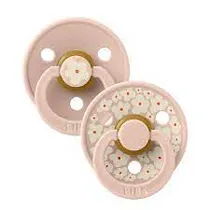 Bibs Set Chupete Caucho Jazmine Blush Mix 1