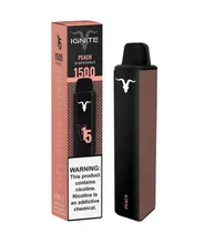 Vape Descartável Ignite V15 / 1500 Puff / 5% Nicotina - Peach Ice