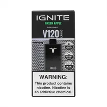Dispositivo Descartavel Ignite V120 Pro 12000 Puffs Black Green Apple