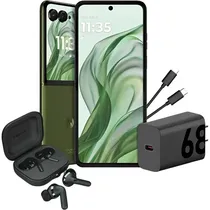 Motorola Razr 50 Ultra XT2451-3 5G Dual 512 GB - Verde + Fone de Ouvido + Carregador + Estojo