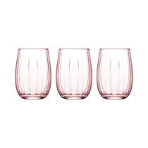 Set de Vasos Pasabahce Linka 420405 380ML Rosa 3 Piezas