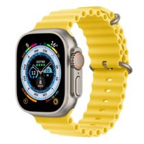 Relogio Smartwatch T600 / 2.06" / com Bluetooth / 7 Pulseiras - Amarelo