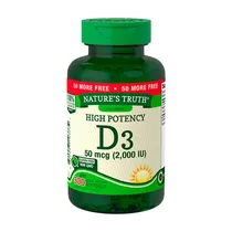 Vitamina D3 Nature's Truth High Potency 50MCG 300 Softgels