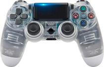 Controle Sem Fio PG Play Game Dualshock para PS4 - Transparente