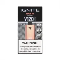 Dispositivo Descartavel Ignite V120 Pro 12000 Puffs Rose Gold Peach Ice