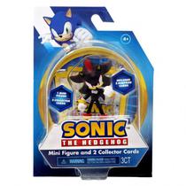 Boneco Sega Sonic The Hedgehog Mini Figure - Shadow e 2 Collector Cards (7066)