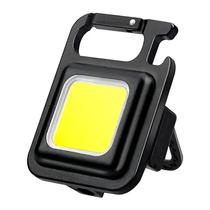 Mini Tatico Lanterna LED com Chaveiro Wolulu AS-50369 / Recarregavel - Preto