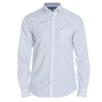 Camisa Tommy Hilfiger Masculino 08578A7891-422 L Branco Azul