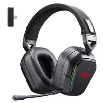 Fone Redragon Mira H868 LED 3.5MM BT s/fio Preto