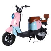 Motocicleta Eletrica Vespa SD-5 / 500W / 48V / 20A - Rosa/ Azul Claro