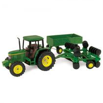 John Deere 1/32 Trator 6410 W/Wagon Disk 15489