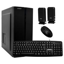 Gabinete Kit Satellite K704 Fonte 200W / Speaker / Mouse / Teclado Portugues - Preto