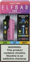 Vape Descartável Elf Bar Trio Peach Twist 40000 Puffs