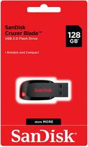 Pendrive Sandisk Cruzer Blade Z50 128GB - Black/Red