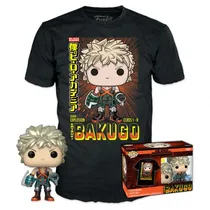 Funko Pop MY Hero Academia Box Bakugo + Tees Bundle *L* 64594