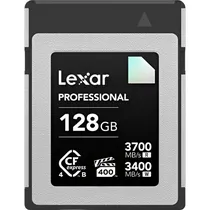 Memória Cfexpress Tipo B Lexar Professional Diamond 3700-3400 MB/s 128 GB (LCXEXD4128G-Rneng)