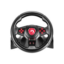 Controle Game Marvo GT-903 Volante Gaming / 16 Botoes + Pedal 2 Botoes / 180O - Preto