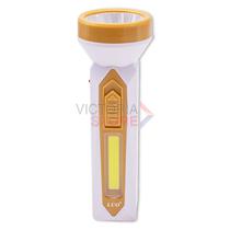 Lanterna LED Tatico Luo LU-318 Recarregavel / 1W / 80M / 400MAH / 110-220V ~ 50/ 60HZ - Branco/ Dourado