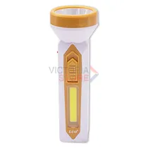 Lanterna LED Tatico Luo LU-318 Recarregável / 1W / 80M / 400MAH / 110-220V ~ 50/ 60HZ - Branco/ Dourado