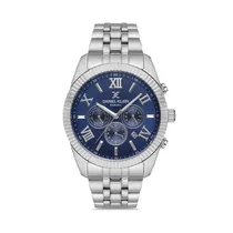 Relógio Analógico Masculino Daniel Klein Exclusive DK.1.12608-3 - Prata/Azul