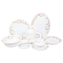 Jogo de Pratos de Porcelana 46Pçs