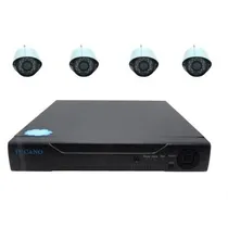 Câmera de Circuito Tucano TC-K04 DVR com 4 Câmeras 8 Canais