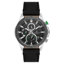 Relogio Analógico Masculino Daniel Klein DK.1.13993-1 Exclusive Gent / Pulseira de Couro - Preto/Prata
