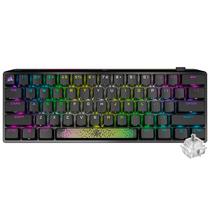 Teclado Gamer Mecanico Corsair K70 RGB Mini Pro Wireless / Cherry MX Silver / Ingles - Preto (CH-9189014-Na)