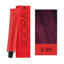 Crema de Coloración Schwarzkopf Igora Royal 5-99 Castaño Violeta 60GR