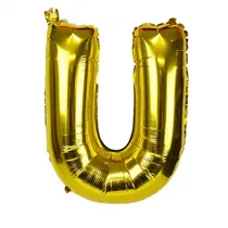 Balao Letra U Dourado 32 Polegadas