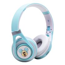 Fone de Ouvido Sem Fio MA-8 Mickey Wireless Headphone com Bluetooth / FM - Verde Claro/Branco