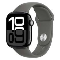 Apple Watch Series 10 MWWX3LW/A Caixa Aluminio 42MM Preto Brilhante - Esportiva Cinza s/M