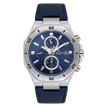 Relogio Analógico Masculino Daniel Klein DK.1.14003-2 Exclusive Gent / Pulseira de Couro - Azul/Prata