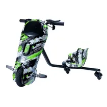 Moto Triciclo Eletrico Interbras Swift N36 / 6.5" / com Bluetooth / LED / 350W - Verde/ Preto