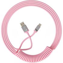 Cabo Espiralado Akko USB-C para USB-A - Rosa