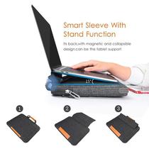 Case Wiwu Smart Stand Sleeve 13,3" e 14" , Bolsa para Notebook com Suporte , Cor Cinza Ou Preta