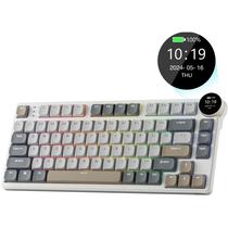 Teclado Mecanico Royal Kludge RKN80 75% RGB Sem Fio Switch Red - Pearly Dawn (Ingles)