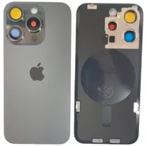 Tapa Trasera iPhone 15 Pro Max Negro Con Flex NFC