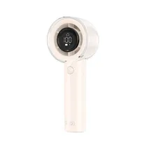 Ventilador Mini Portátil Xo MF81 3000MAH Digital/13.000RPM - Bege