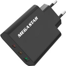 Carregador de Parede Mega Star CH650N USB-C 65 W - Preto