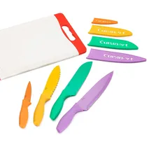 Jogo de Facas e Tabua de Corte Cuisinart C55CB-9PR Colorido ? 9 Peças