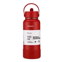 Garrafa Térmica Terrano B0402009010 Con Pico de 950ML - Vermelho