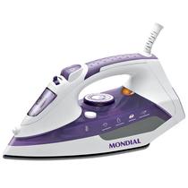 Ferro de Passar Mondial Ceramic Express F-40 - 1200W - A Vapor - 220V - Branco e Lilas