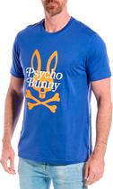 Outlet Camiseta Psycho Bunny - B6U963U1PC - Masculina - Azul Laranja