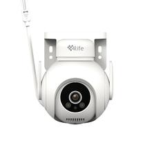 Camera de Seguranca 4LIFE Outdoor 360 Patrol Smart Wifi Camera FL188 / Onvif Suporte / 5MP / 2.5K / Microfone / Alarma / Deteccao Humana / Visao Noturna / Compativel com Alexa e Google Home / App Tuya + App Smart Life - Branco